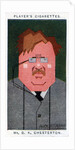 GK Chesterton, British poet, novelist and critic by Alick P F Ritchie