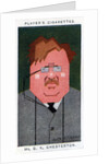 GK Chesterton, British poet, novelist and critic by Alick P F Ritchie