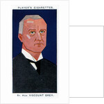 Edward Grey, 1st Viscount Grey of Fallodon, British politician by Alick P F Ritchie