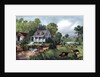 American Homestead in Summer by Currier and Ives