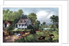 American Homestead in Summer by Currier and Ives