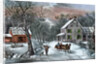 American Homestead in Winter by Currier and Ives