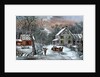 American Homestead in Winter by Currier and Ives