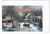American Homestead in Winter by Currier and Ives
