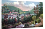 West Point, US Military Academy, from the opposite Shore by Currier and Ives