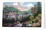 West Point, US Military Academy, from the opposite Shore by Currier and Ives