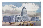 Washington, United States Capitol by Currier and Ives