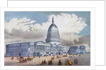 Washington, United States Capitol by Currier and Ives