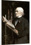 Mr Gladstone reading the lessons in Hawarden Church by Sydney Prior Hall