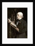 Mr Gladstone reading the lessons in Hawarden Church by Sydney Prior Hall