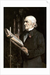Mr Gladstone reading the lessons in Hawarden Church by Sydney Prior Hall