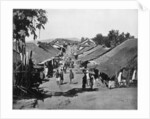 Village near Calcutta, India by John L Stoddard