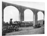 Aqueduct near Queretaro, Mexico by John L Stoddard