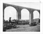 Aqueduct near Queretaro, Mexico by John L Stoddard