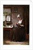 Knitting fisherwoman by Hobbe Smith