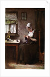 Knitting fisherwoman by Hobbe Smith