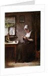 Knitting fisherwoman by Hobbe Smith