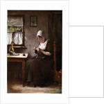 Knitting fisherwoman by Hobbe Smith