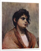 Study of an Italian girl's head by J Muntz