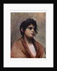 Study of an Italian girl's head by J Muntz