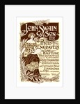 Advertisement for John Swain & Son, printers by John Swain & Son