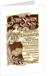 Advertisement for John Swain & Son, printers by John Swain & Son