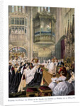 Princess Alexandra's and Prince Edward's wedding, St Georges Chapel at Windsor by Robert Dudley