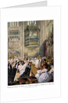 Princess Alexandra's and Prince Edward's wedding, St Georges Chapel at Windsor by Robert Dudley