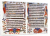 Page of illustrated text from the Luttrell Psalter, c1300-c1340, (c1900-1920) by Anonymous