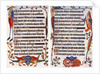 Page of illustrated text from the Luttrell Psalter, c1300-c1340, (c1900-1920) by Anonymous