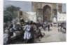 An open-air restaurant at Lahore, India by Edwin Lord Weeks