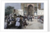 An open-air restaurant at Lahore, India by Edwin Lord Weeks