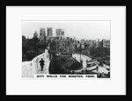 City walls and Minster, York by Anonymous