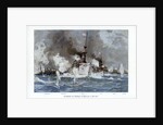 Battle of Santiago de Cuba by Willy Stower