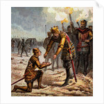 The Black Prince At Crecy by Anonymous