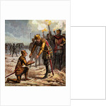 The Black Prince At Crecy by Anonymous