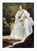 Queen Elizabeth in coronation robes by Anonymous