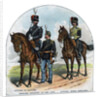 Officer of Hussars, Officer, infantry of the Line, Gunner, horse artillery by Anonymous