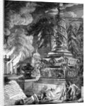 The burning of the Temple at Ephesus by Paul Sandby