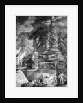 The burning of the Temple at Ephesus by Paul Sandby
