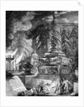The burning of the Temple at Ephesus by Paul Sandby