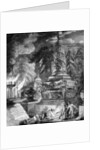 The burning of the Temple at Ephesus by Paul Sandby