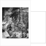 The burning of the Temple at Ephesus by Paul Sandby