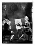 The Macaroni Painter, or Billy Dimple sitting for his picture by Robert Dighton