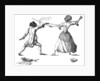Mlle la Chevaliere d'Eon de Beaumont fencing at Carlton House, 9th April 1787 by Anonymous