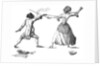 Mlle la Chevaliere d'Eon de Beaumont fencing at Carlton House, 9th April 1787 by Anonymous