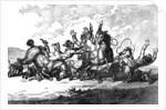 Hounds throwing off by Henry William Bunbury
