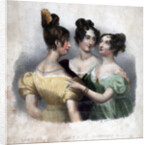 Three 19th century ladies by Maxim Gauci