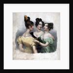 Three 19th century ladies by Maxim Gauci