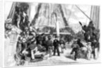 The Queen's Visit to Cherbourg - Piping Hands to Man Yards by Anonymous